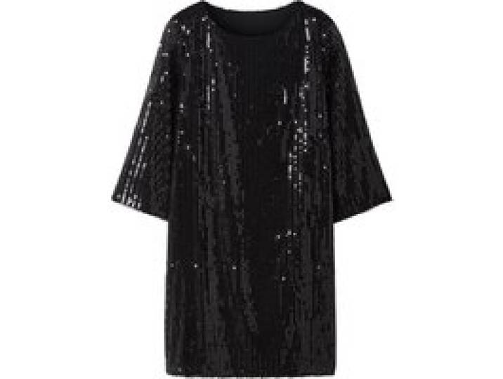 ESMARA® Robe à paillettes pour femme (noir, S (34/36))