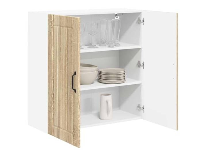 KTHLBRH Wandschrank LUCCA Eiche Sonoma 80 x 31 x 80 cm Technisches Holz, robuste Konstruktion, modernes Design, spülmaschinengeeignet
