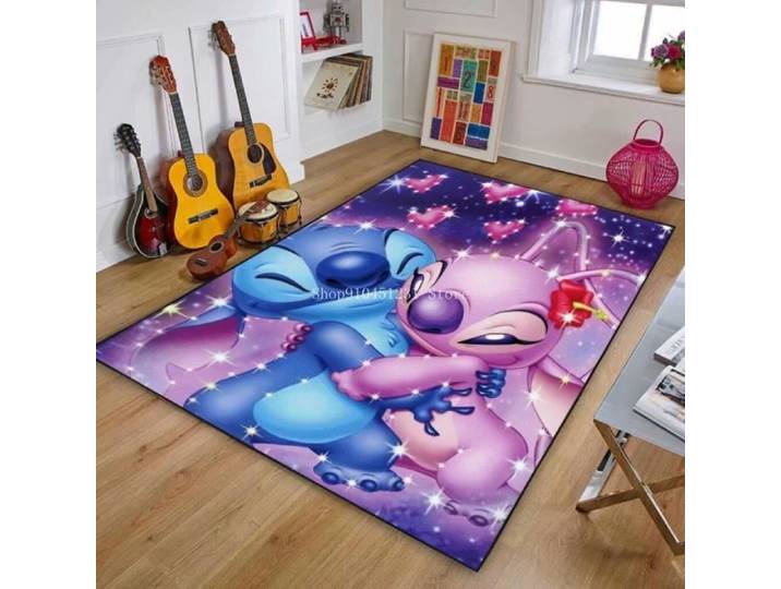 Tapis de sol antidérapant - NVY-8438 - Le Roi Lion et La Belle et La Bête - 120x160cm - Moderne - Synthétique
