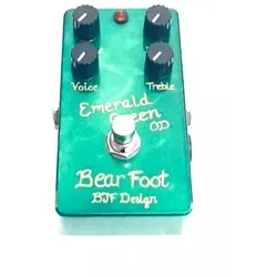 BearfootFX Emerald Green Overdrive Pedal
