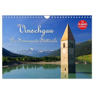 Vinschgau - Die Sonnenseite Südtirols (Wandkalender 2027 DIN A4 quer), CALVENDO Monatskalender