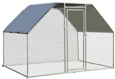 Costway 9.5 x 6.5 Feet Large Walk In Chicken Run Cage