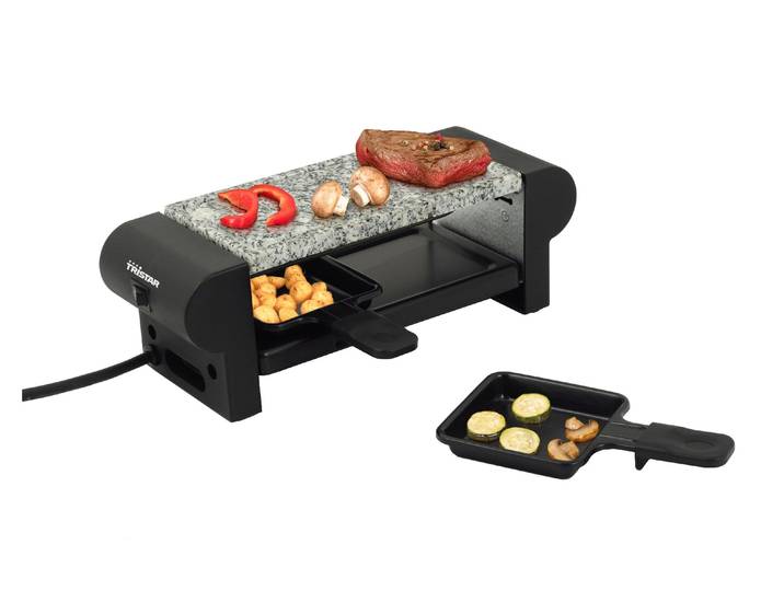 TRISTAR Raclette Tristar Raclette-Grill RA-2948 2 Pe , schwarz, Raclettes, Raclette
