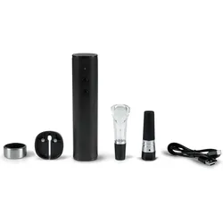 Bigben, Wein Zubehör, Elektrisches Wein-Set (Korkenzieher) ECS1BK (Weinverschluss)