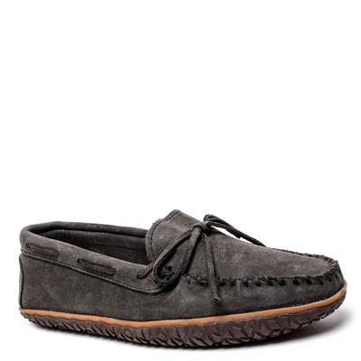 Minnetonka Tie Tread - Mens 9 Grey Slip On Medium