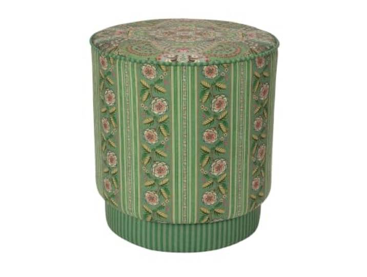 Pip Studio Rosa Rani Pouf/Hocker grün 40x45cm