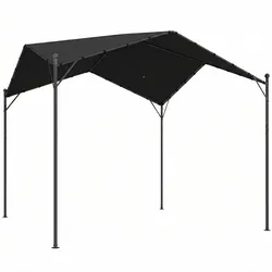 PERGOLA Metall Polyester Dunkelgrau 3/3 m
