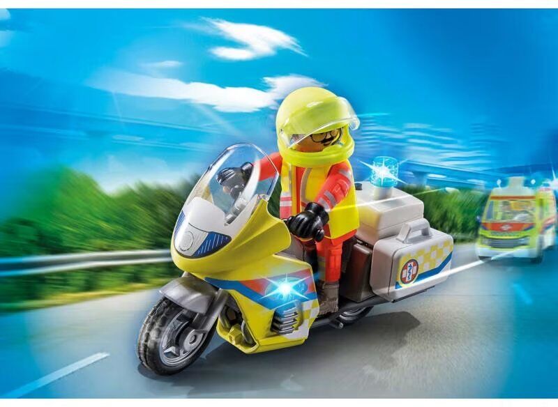Playmobil Moto De Emergencias Con Luz Intermitente Talla Única Unisex