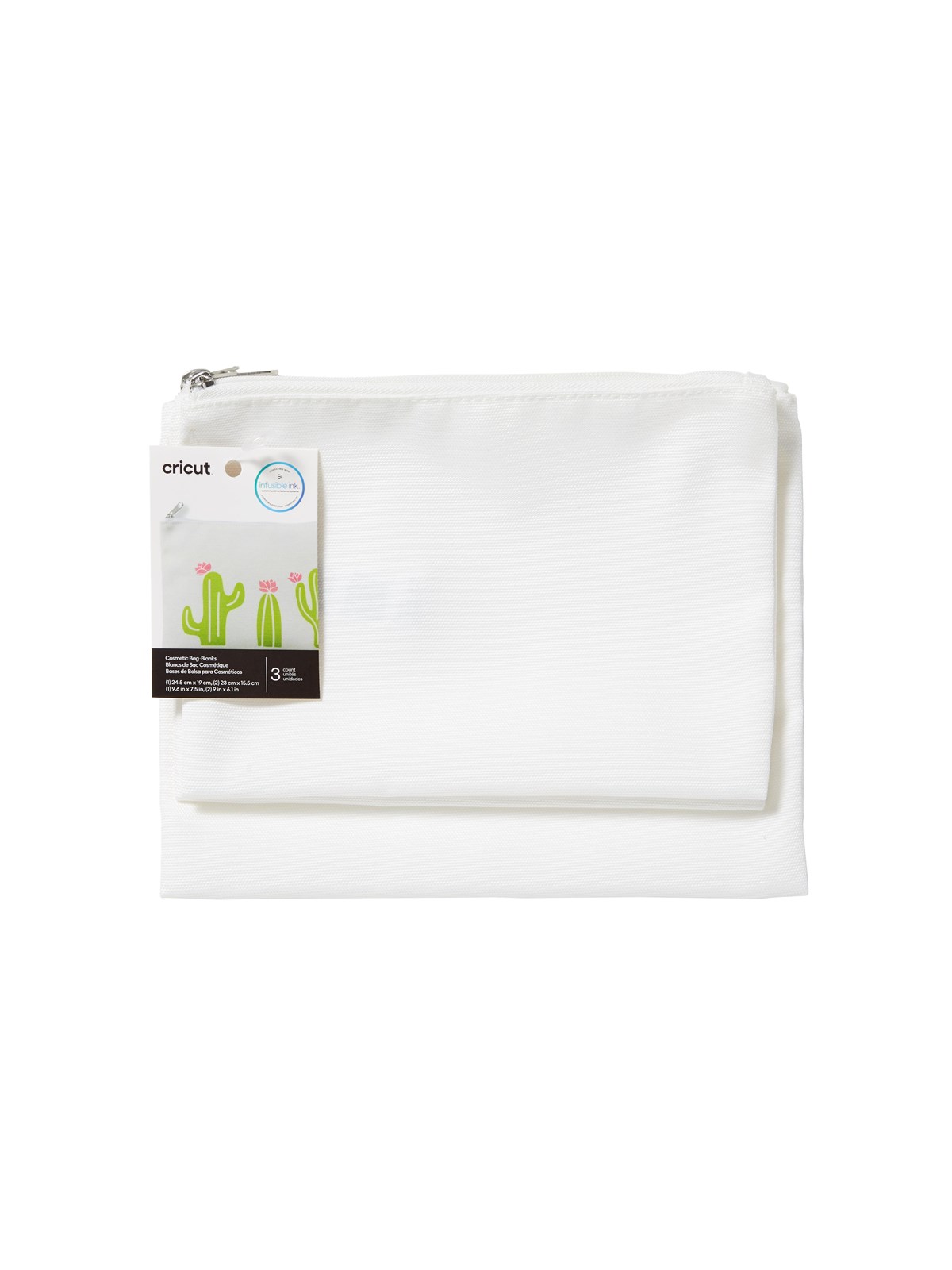 Cricut Cosmetic Bag Blanks printable textile