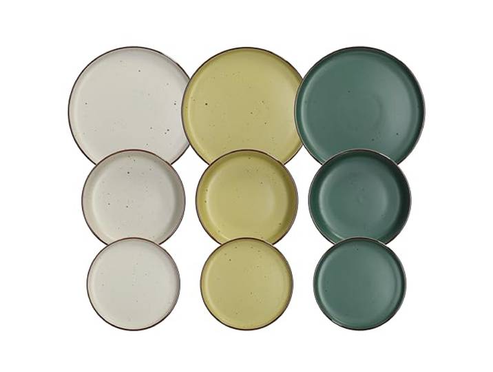 Tognana Ardenne, Geschirrset 18 Teile für 6 Personen, Porzellan, multicolor