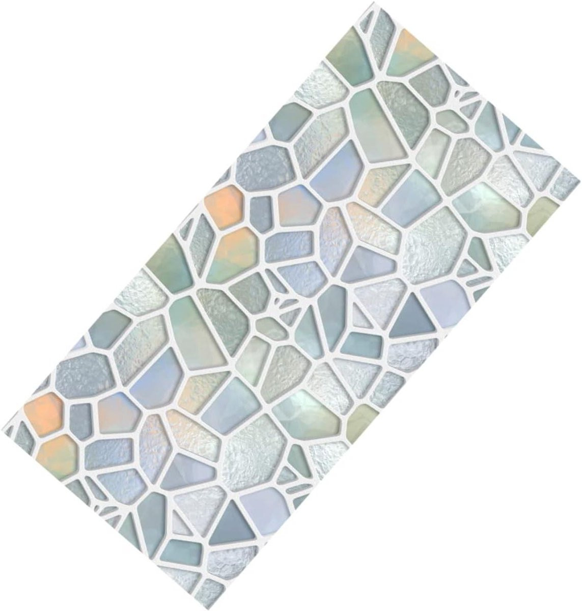 Multicolor Raamfolie Glassticker Privacyfilm Statisch Zelfklevend 120 x 58 cm