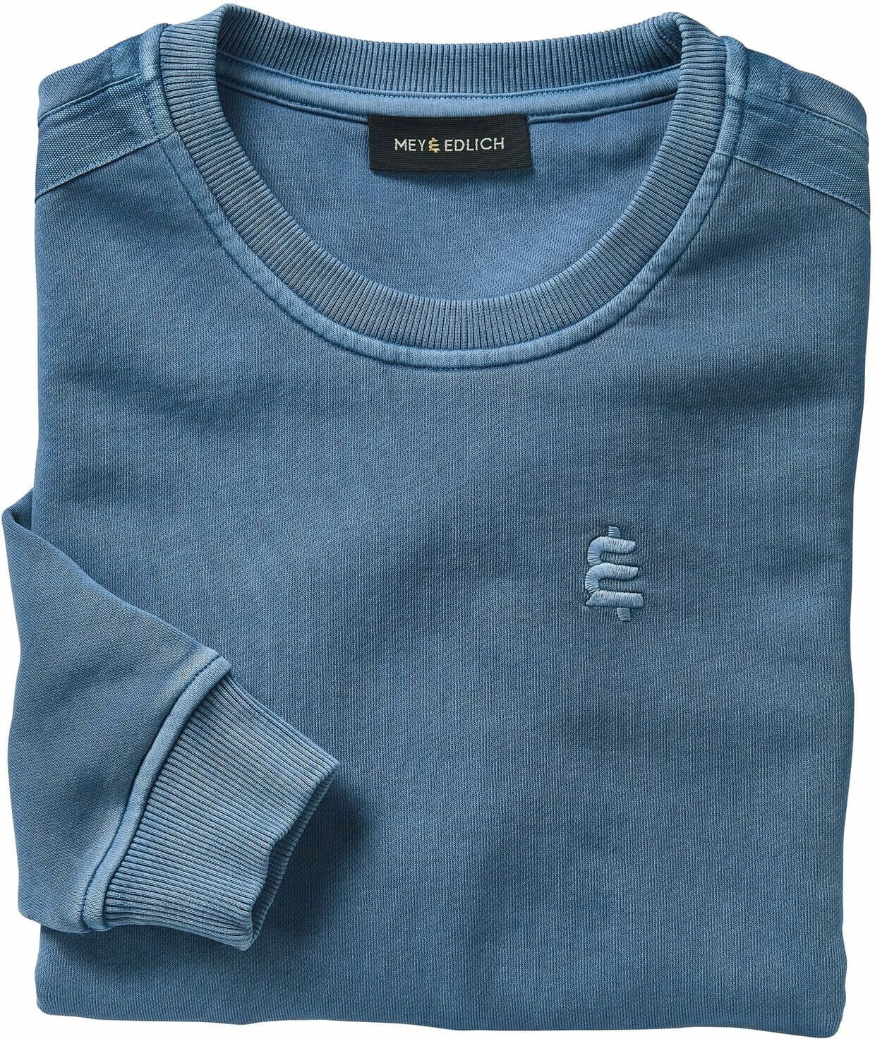 Mey & Edlich Gefährten-Sweatshirt Blau 3XL