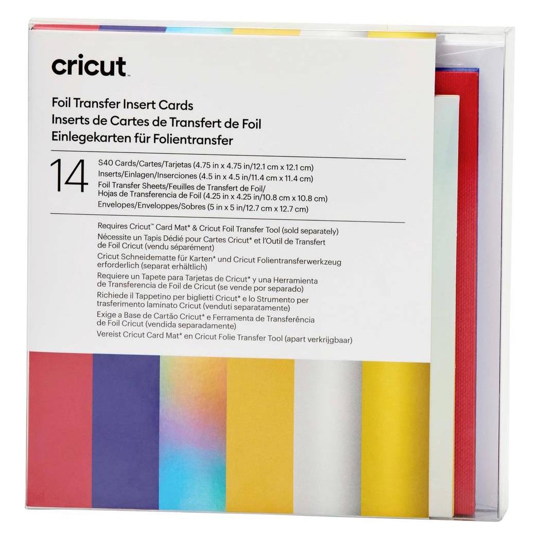 Cricut Insert Cards FOIL Celebration S40 12,1cm x 12,1cm 14-pack (P) (2009478)