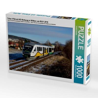 CALVENDO Puzzle Trilex VT04 mit KD Werbung in Wilthen am 08.01.2016 1000 Teile Puzzle quer | 1000 Teile Lege-Größe 64 × 48 cm Foto-Puzzle für