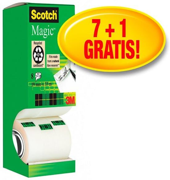 Dokumenttejp SCOTCH 810 19mmx33m 8/fp