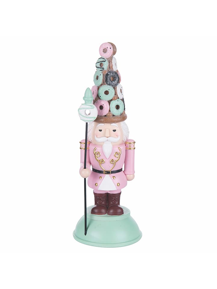 Villa d´Este Dekofigur ''Nutcracker'' in Rosa/ Türkis - (L)22 cm - onesize