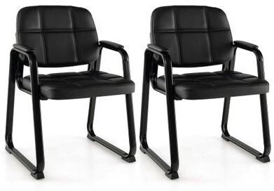 Set of 2/6 Waiting Room Chairs Set Reception Chair with Padded Seat