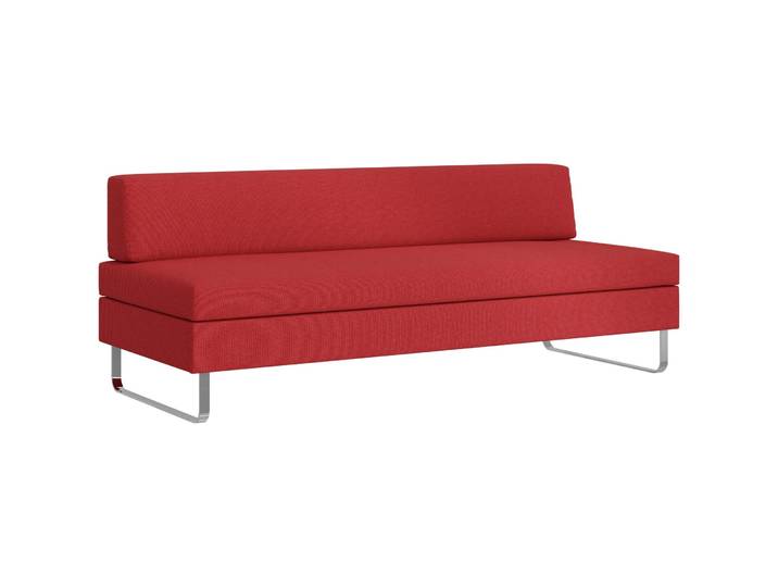 SWISS PLUS Bettsofa Bed for Living Doppio rot Stoff B 205 T 165 cm Vergrösserung - Möbel Konfigurator: Traummöbel individuell zusammenstellen -