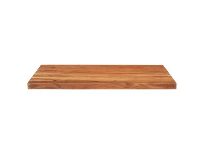 KTHLBRH Tischplatte 100 x 80 x 3,8 cm Massivholz Akazie Rechteckig, natürliche Oberfläche, leicht zu reinigen, für Esstisch oder Bar