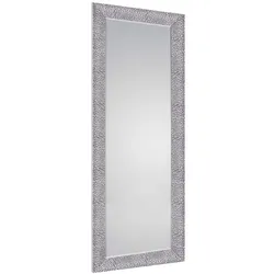 Wandspiegel Ganzkörperspiegel Spiegel schwarz-chrom Ankleidespiegel H 150 cm