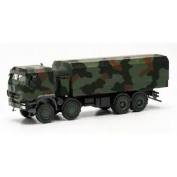 HERPA 746922 1:87 IVECO TRAKKER 8X8 GESCHÜTZT PRITSCHEN-LKW, FLECKTARNDESIGN