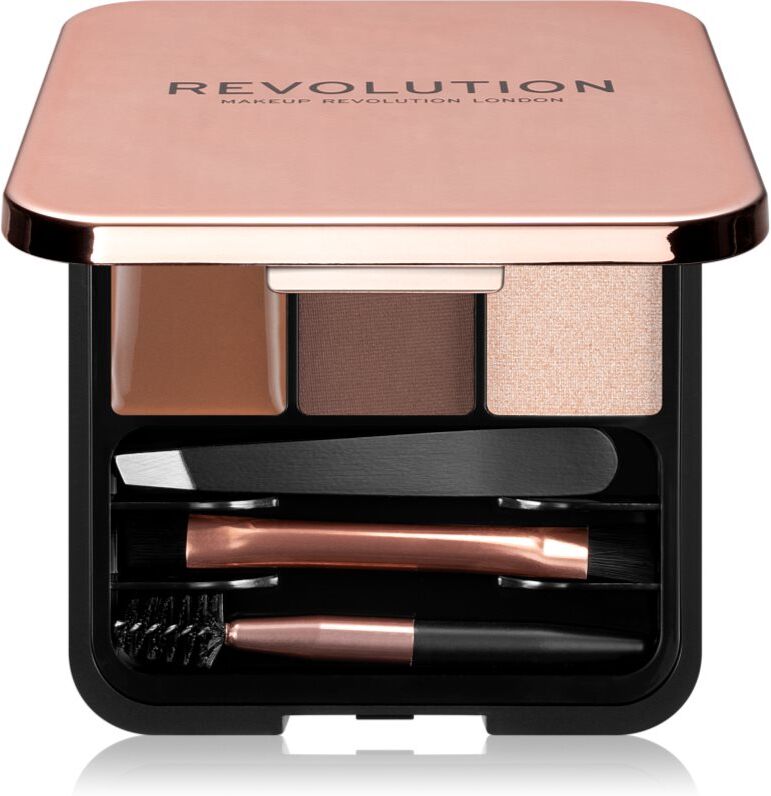 Revolution Brow Sculpt Kit perfect eyebrows kit shade Medium 2.2 g