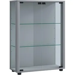 VCM, Vitrine + Buffetschrank, Sammel Stand Vitrine Holz Glas Sintalo (60 x 25 x 80 cm)