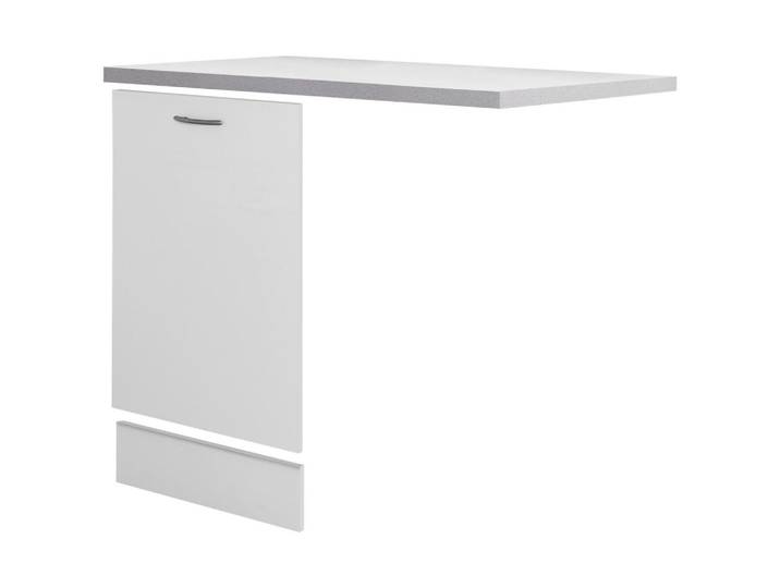 FlexWell Geschirrspülerfront, Weiß, Hellgrau, 110x85x60 cm, Made in Germany, Küchen, Küchenmöbel, Küchenschränke, Geräteumbauschränke