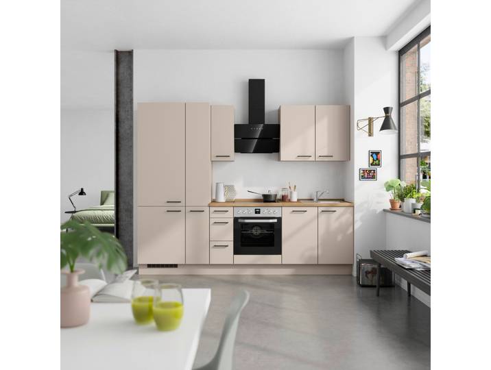 Küchenblock Easytouch High m. Geräten Sandfarben