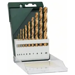 Bosch Zubehör, Bohrereinsatz, 10tlg. Metallbohrer-Set HSS-TiN