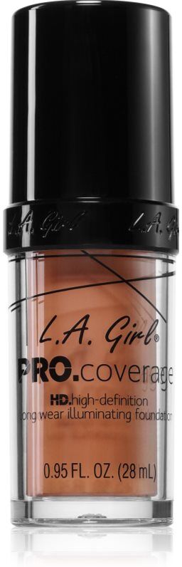 L.A. Girl Cosmetics PRO. Coverage illuminating liquid foundation shade Tan 28 ml