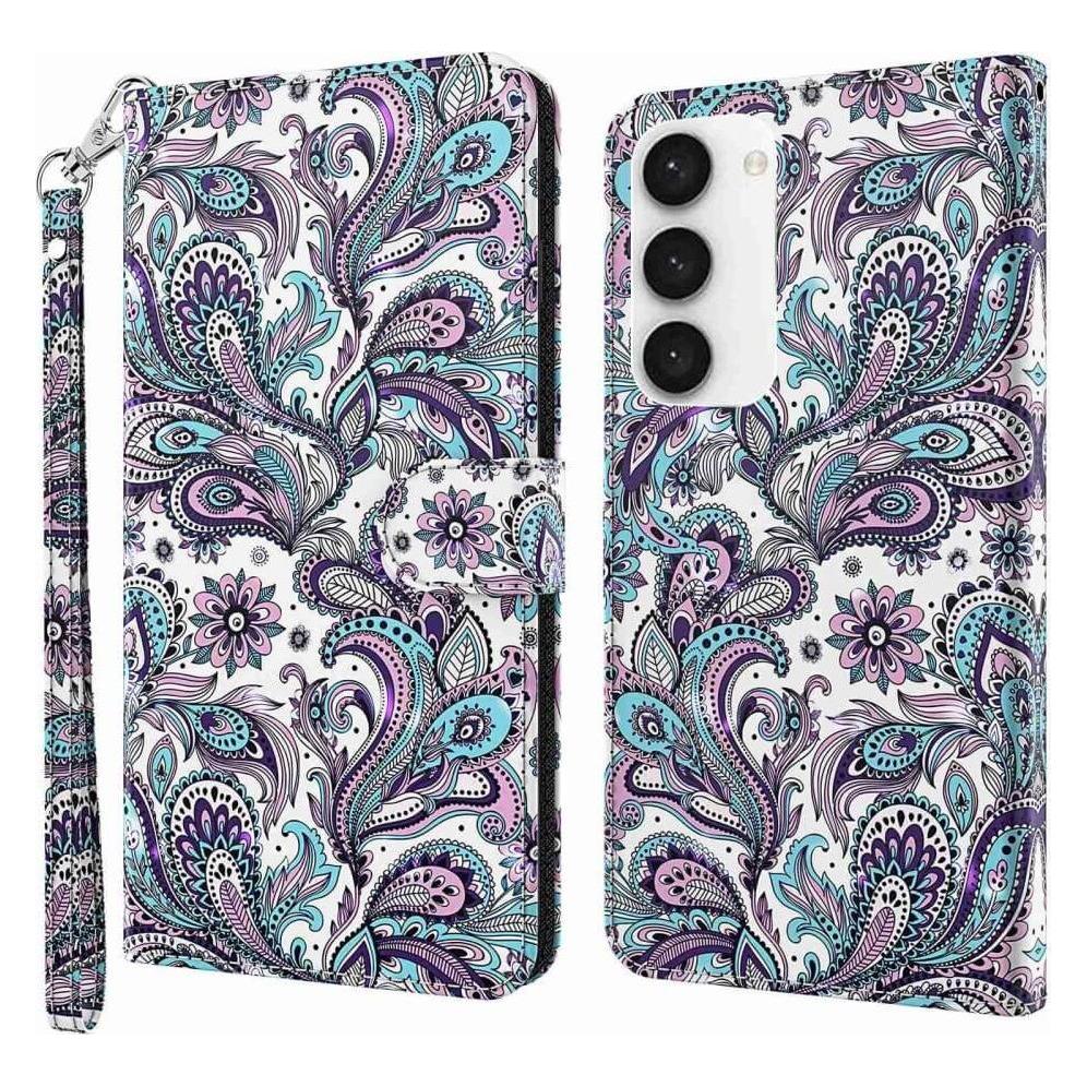 Cover-Discount Galaxy S23+ - Etui Glitzer Effekt Paisley (Samsung Galaxy S23+) (660116058B)