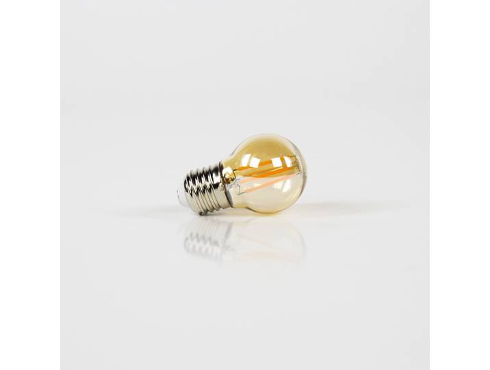 Ampoule globe à filament 4,5 cm dimmable (E27), verre ambré [G45]