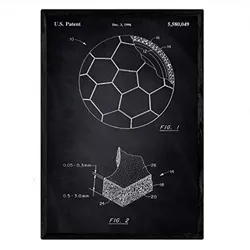 POSTER Fußball Patent A3 Rahmenlos