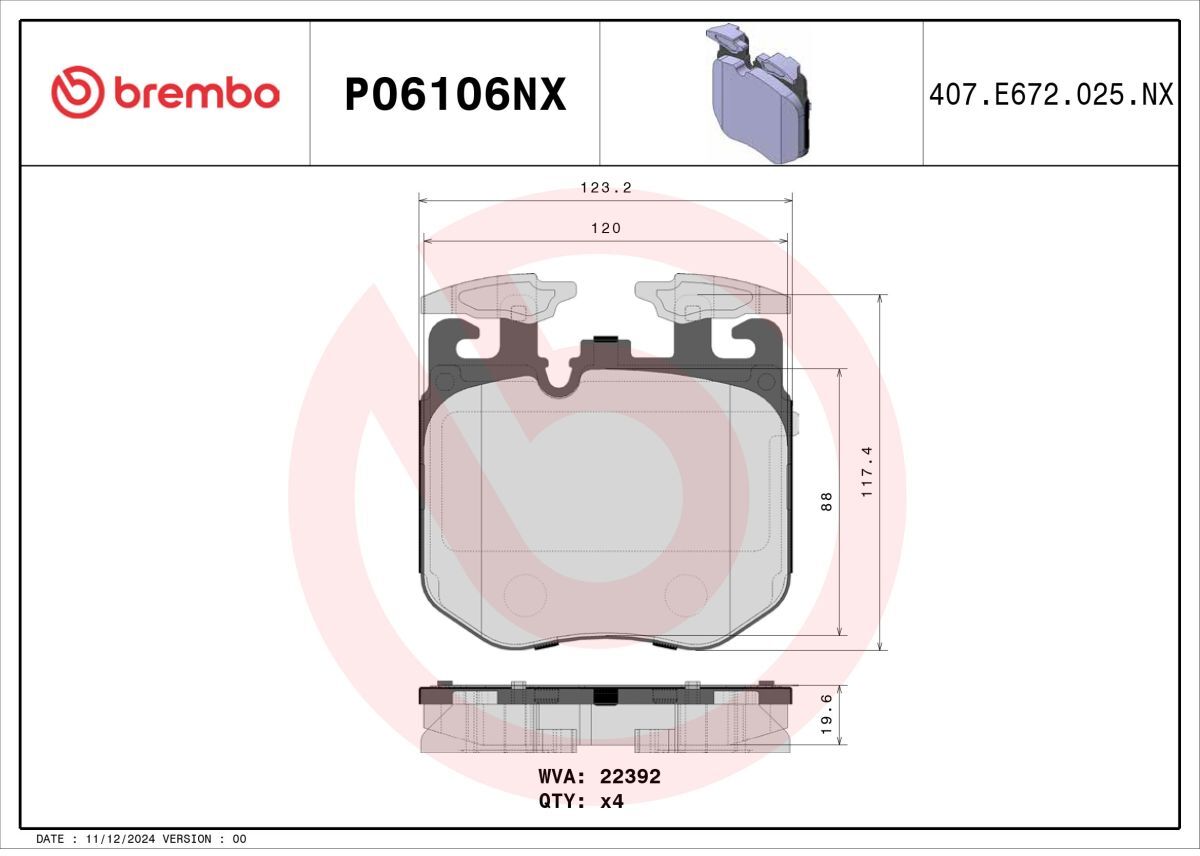 BREMBO P06106NX