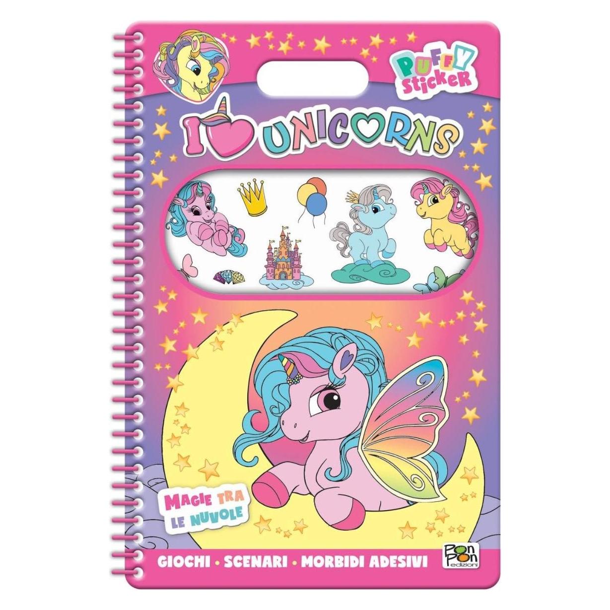 Pon Pon Edizioni I Love Unicorns. Puffy Sticker. Magie Tr (62736097)
