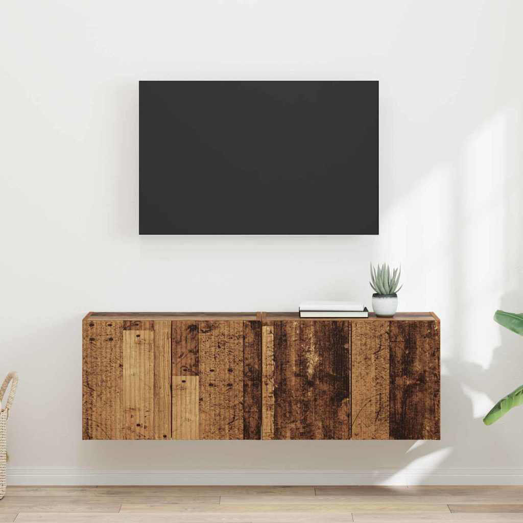 Metro TV Stand for TVs up to 28" Old Wood 28"