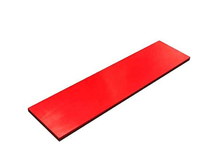 Allpax Ersatz Schneidbrett für Zerlegetisch klappbar 1200 mm - stabile rot/braune Kunststoffplatte - Maße: 1200 x 300 x 30 mm