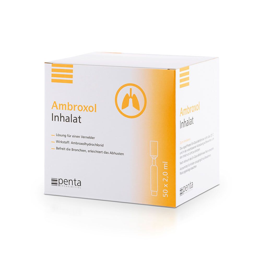 Ambroxol Inhalat Lösung für einen Vernebler 50x2 ml
