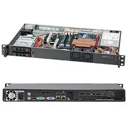 Supermicro SuperChassis 510T-203B Rack Schwarz 200 W