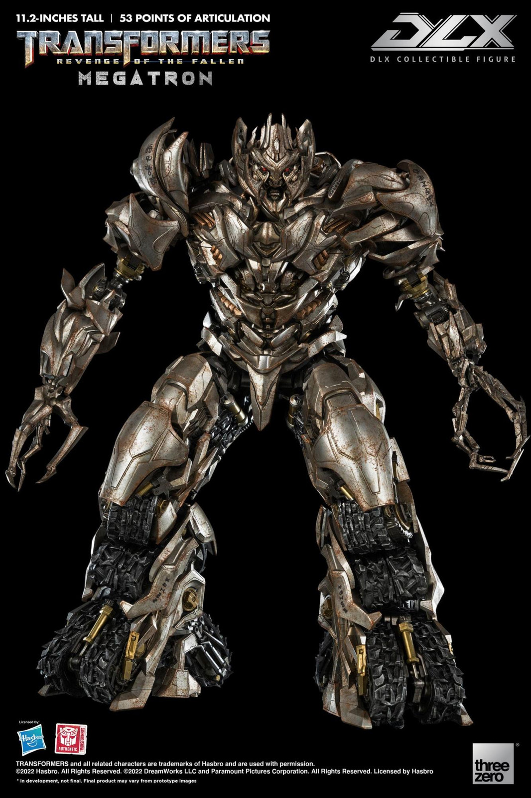 ThreeZero Transformers Revenge DLX Actiefiguur 1/6 Megatron, 28 cm