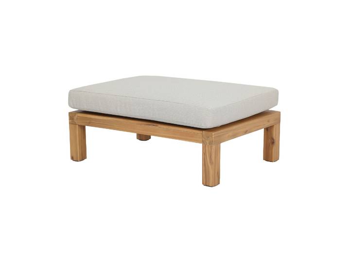 Pouf/Table d'appoint de jardin 40x90x60 bois d'acacia naturel Rel