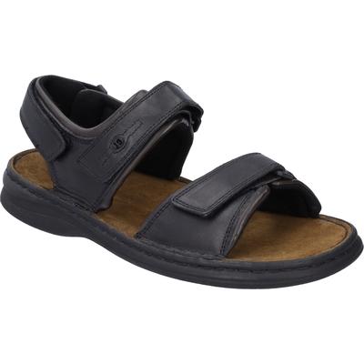 Sandale JOSEF SEIBEL "Rafe, schwarz", Herren, Gr. 41, schwarz (schwarz, brasil), Obermaterial: 100% Rindsleder Leather cow., Schuhe Sandale