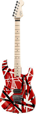 Evh Stripe Red Rot mit schwarzen und weißen Streifen