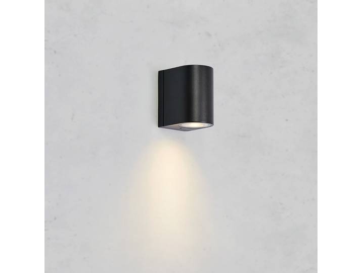 Alor LED-Außenwandlampe, schwarz, 1-flg., IP65, dimmbar - Markslöjd - Skandinavisch - Aluminium - Einflammig