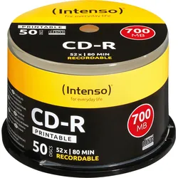 CD 8050 INT-P - Intenso CD-R 700MB/80min, 50-er, printable