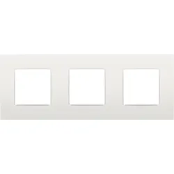 Niko Züblin 120-76700 3 fach Rahmen, 71 mm Mittenabstand, Niko Intense white 12076700