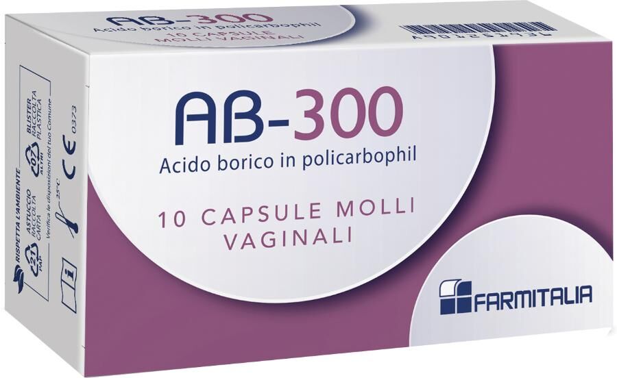 FARMITALIA Srl - SOC. UNIPERS. AB-300, 10 Capsule Vaginali
