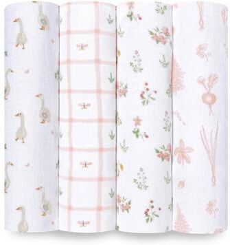 aden + anais aden+anais essentials 4-Pack 100% Cotton Muslin Swaddle Blankets