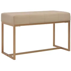 vidaXL Bank 80 cm Beige Samt